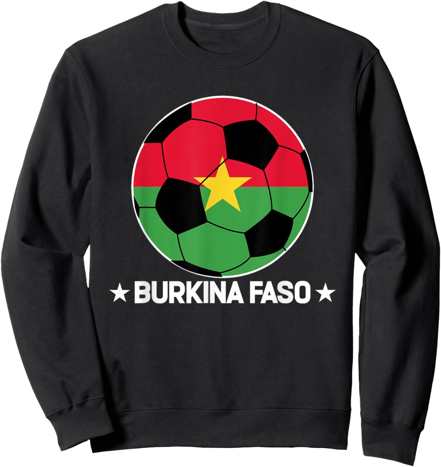 Burkina Faso Soccer Team Burkina Faso Flag Jersey Football Sweatshirt - Sweatshirt | Black