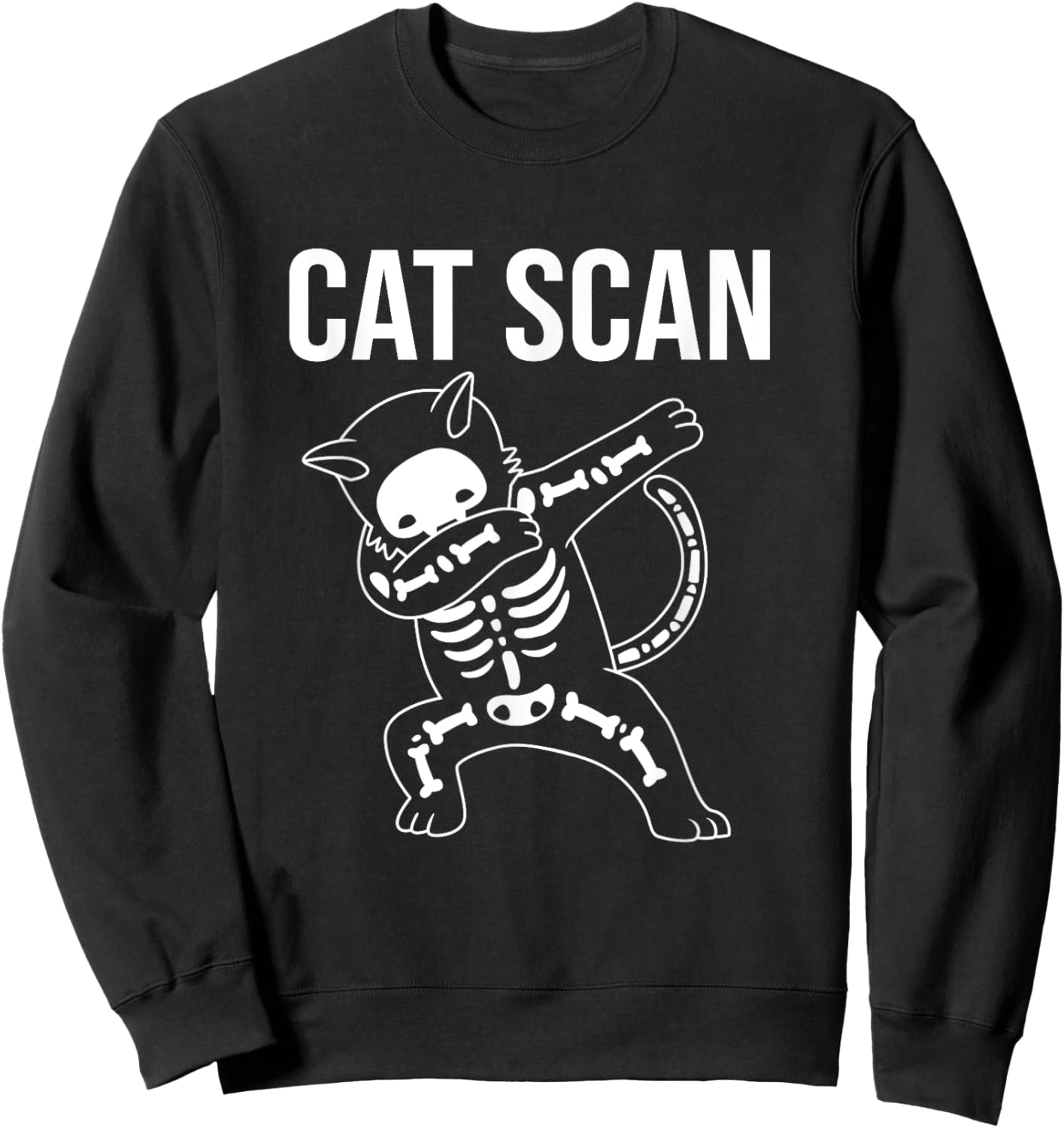 Funny MRI Technology Dabbing Cat Scan Men Women Kids Sweatshirt - Sweatshirt | Black