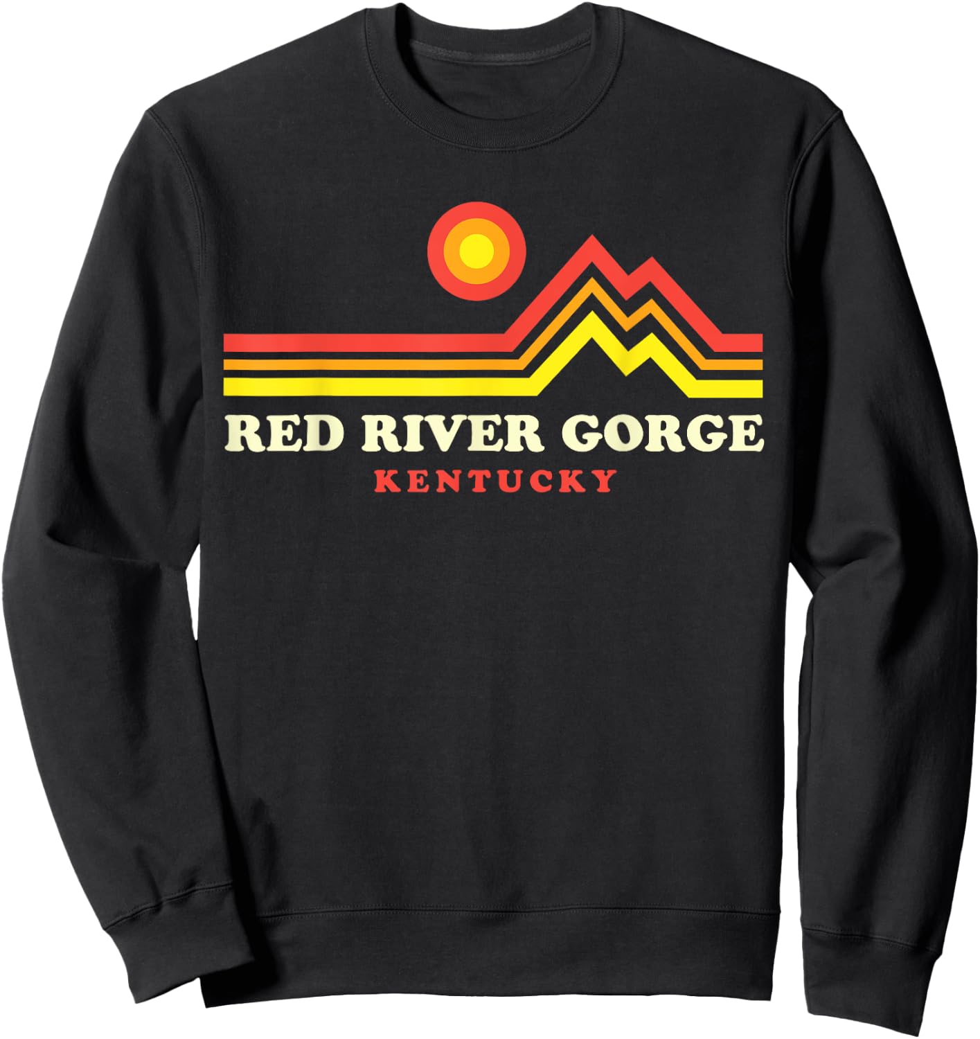 Red River Gorge Kentucky Daniel Boone National Forest Sweatshirt - Sweatshirt | Black