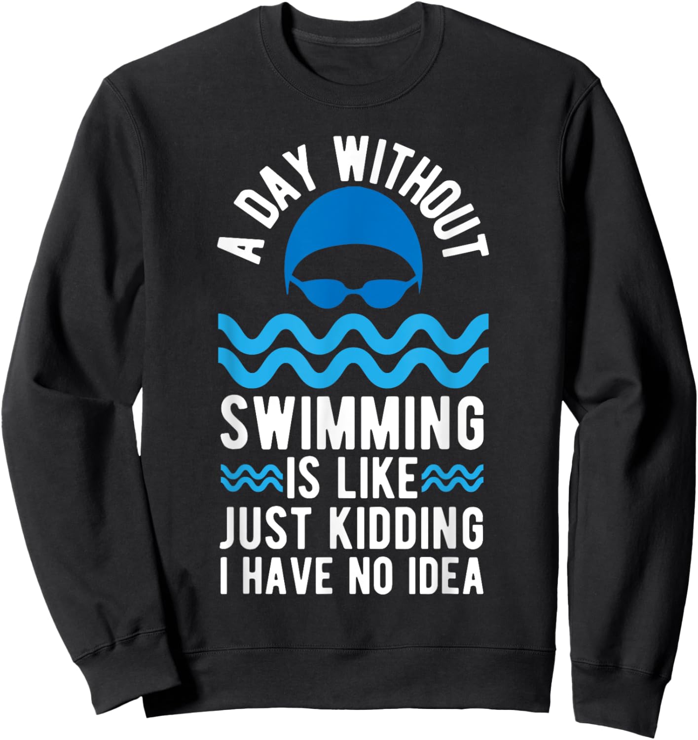 Funny Swimming Art Women Swim Team Coach Swimmer Sweatshirt - Sweatshirt | Black