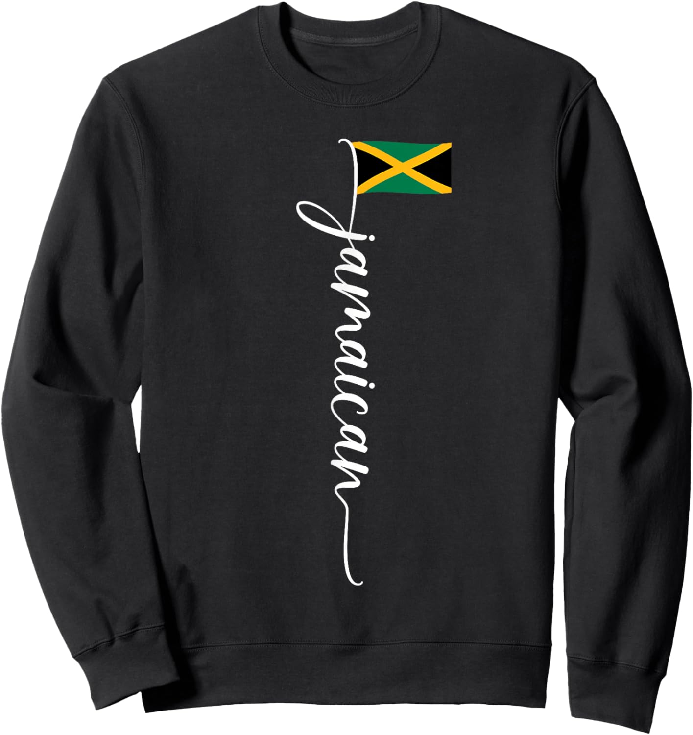 Jamaica Signature Jamaican Flag Sweatshirt - Sweatshirt | Black