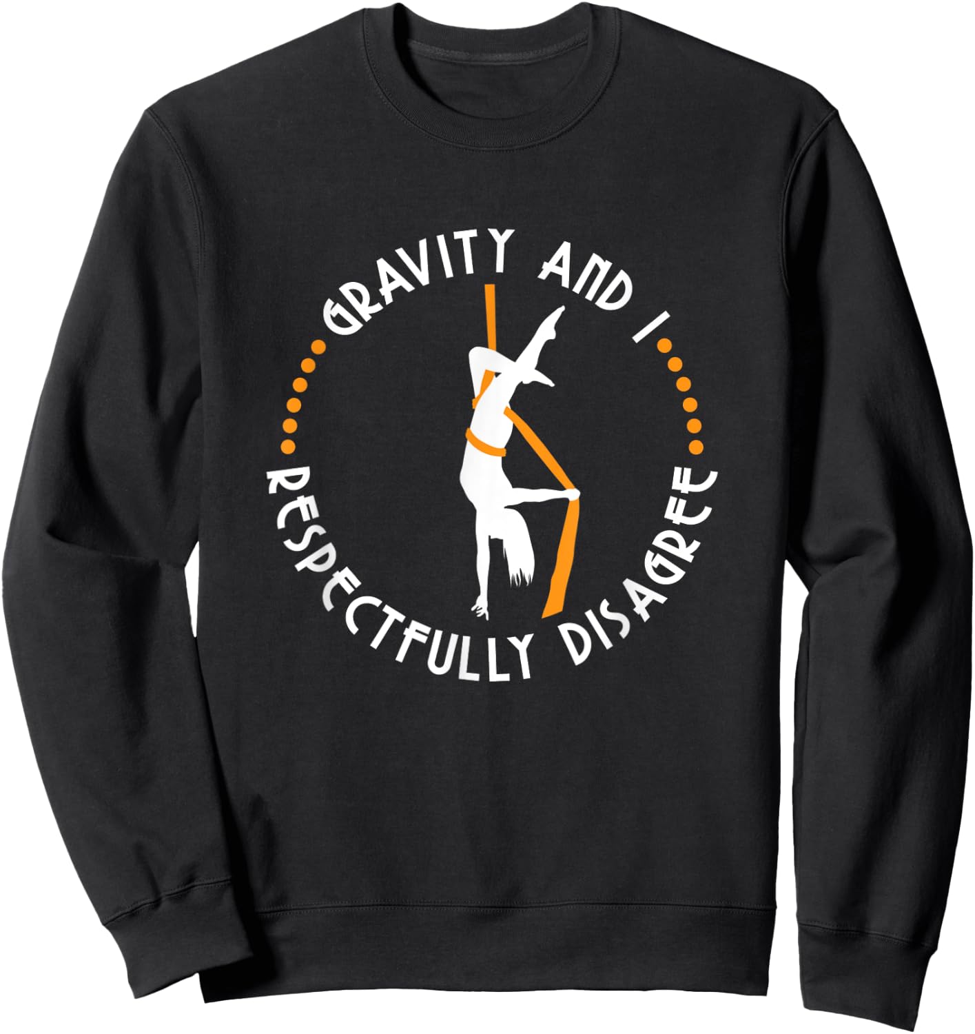 YeoYs Aerial Dancing Gifts - Adults Kids - Black Modern Aerialist Workout Yoga Exercise Fitness - Small - Short Sleeve - - Classic Fit - Pull On - Machine Wash Sweatshirt - Sweatshirt | Black