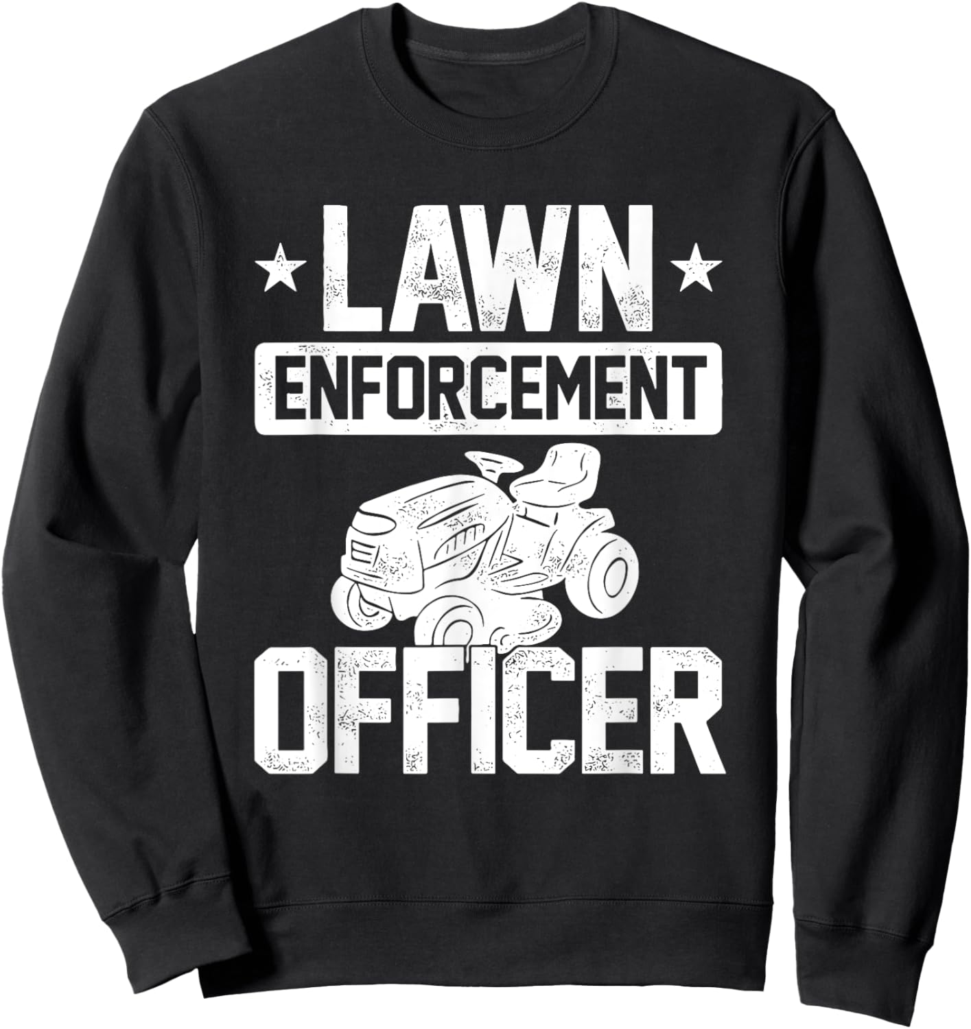 Sparta Buy Lawn Enforcement Officer - Black, -Adults, Classic Fit, Short Sleeve, , Small Sweatshirt - Sweatshirt | Black