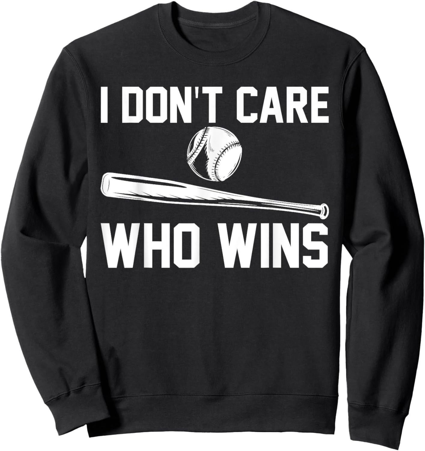 I don't care who wins Sport Sweatshirt - Sweatshirt | Black