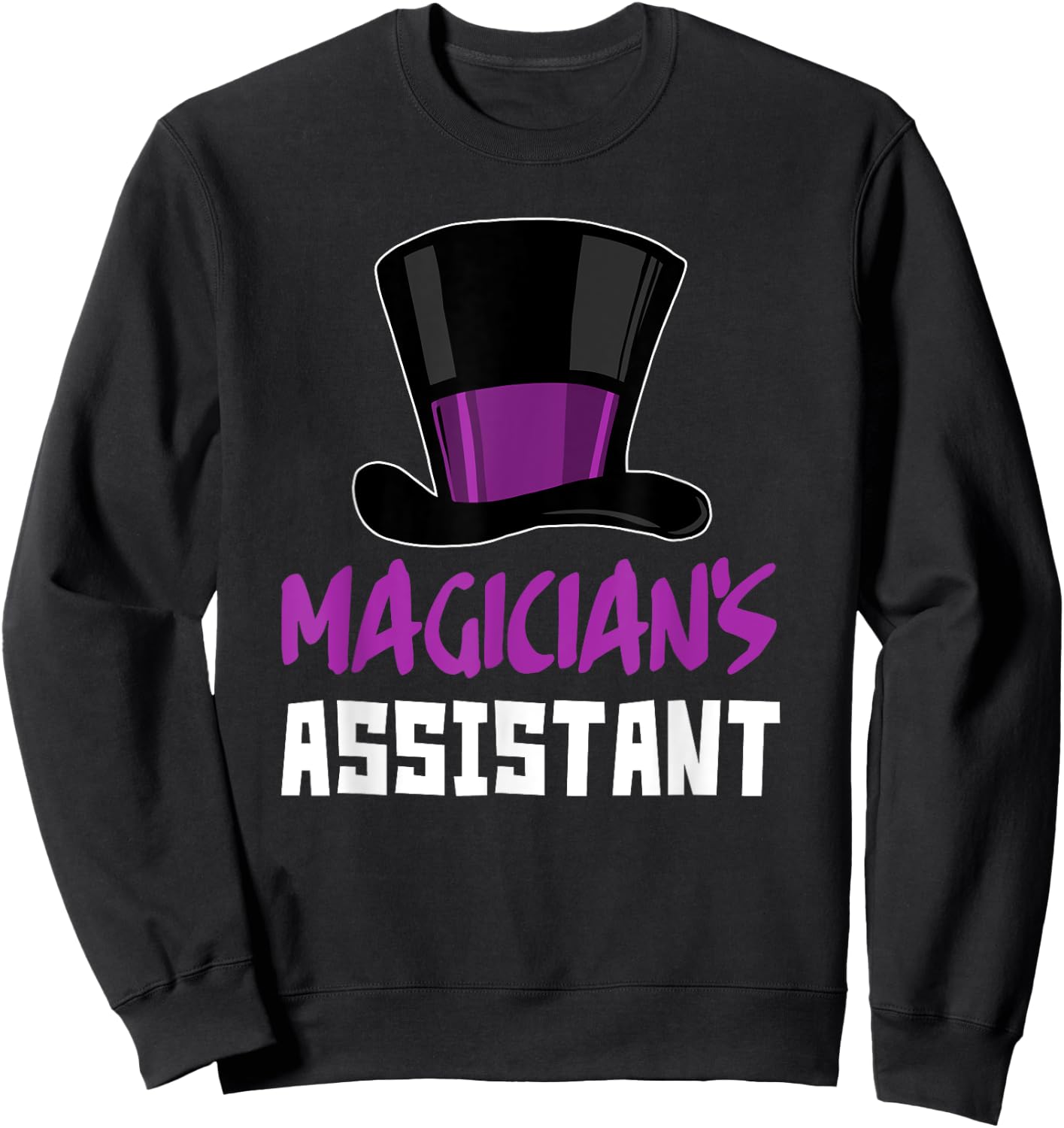 Magician's Assistant Top Hat Sweatshirt - Sweatshirt | Black