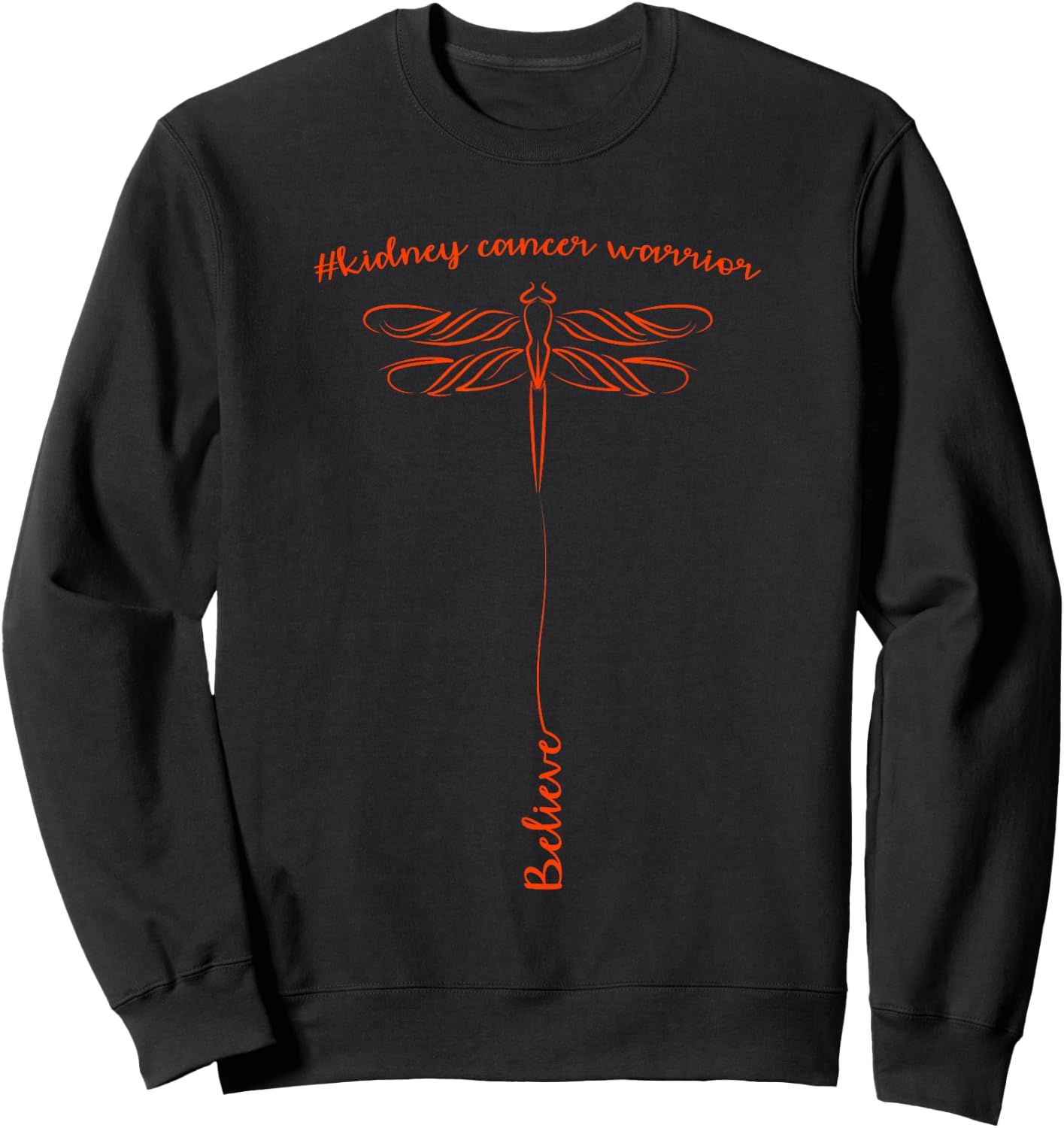 Kidney Cancer Awareness Warrior Sweatshirt - Sweatshirt | Black