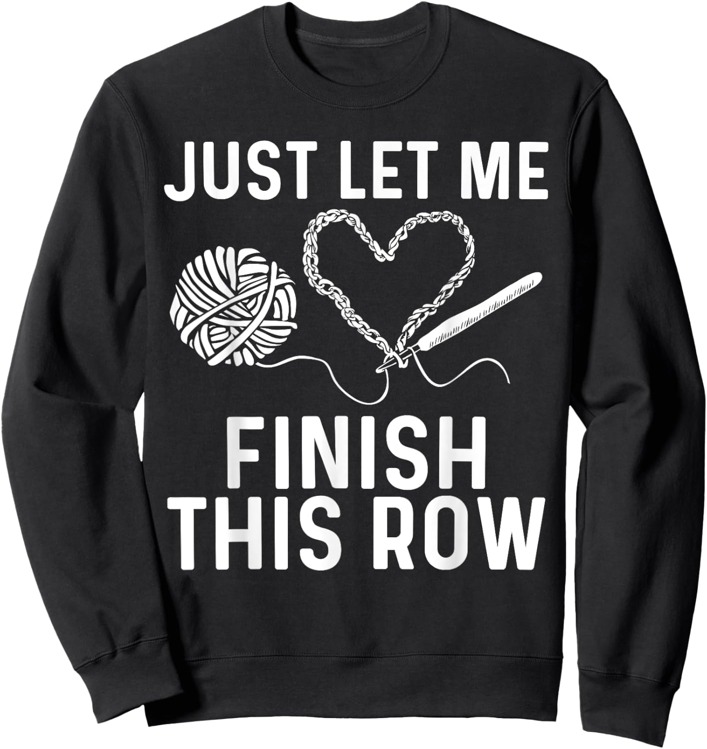 Best Crocheting Art Women Crocheter Crochet Lover Sweatshirt - Sweatshirt | Black