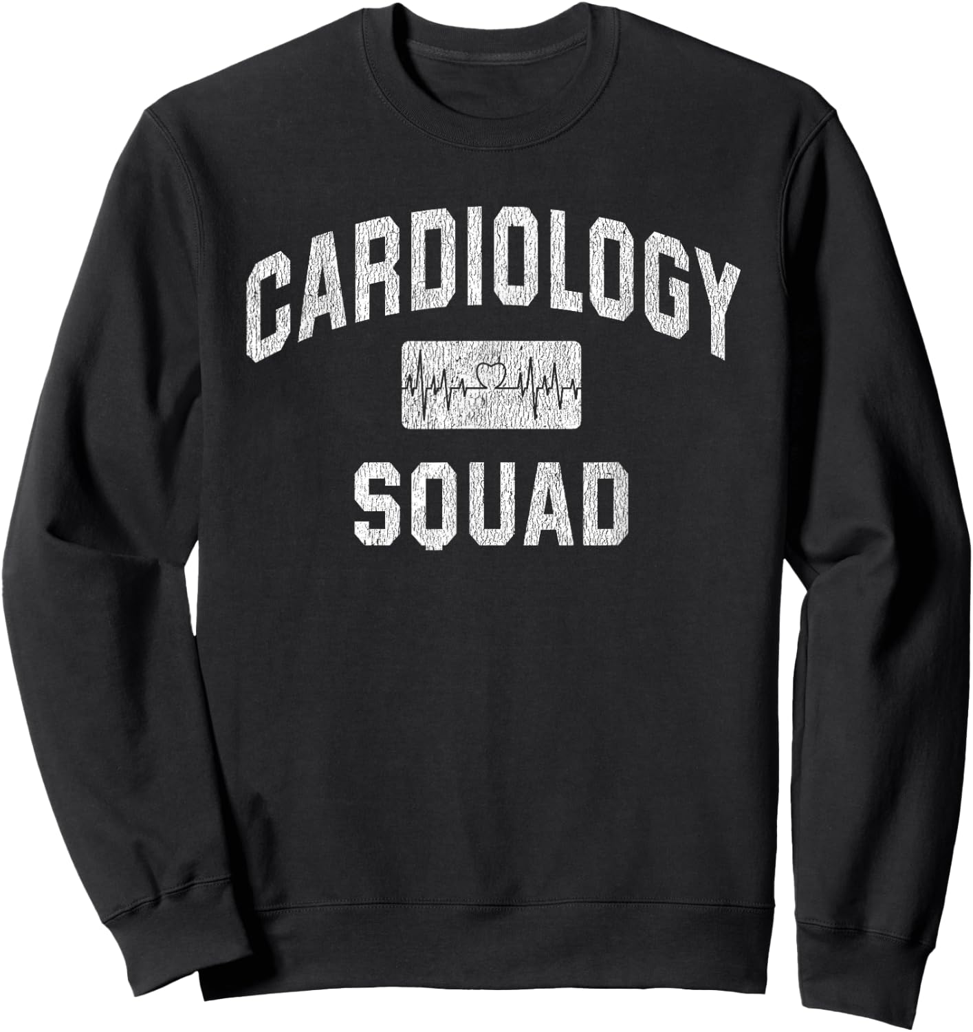 Cardiology Squad Cardiologist Cardiac Doctor Nurse Tech Gift Sweatshirt - Sweatshirt | Black