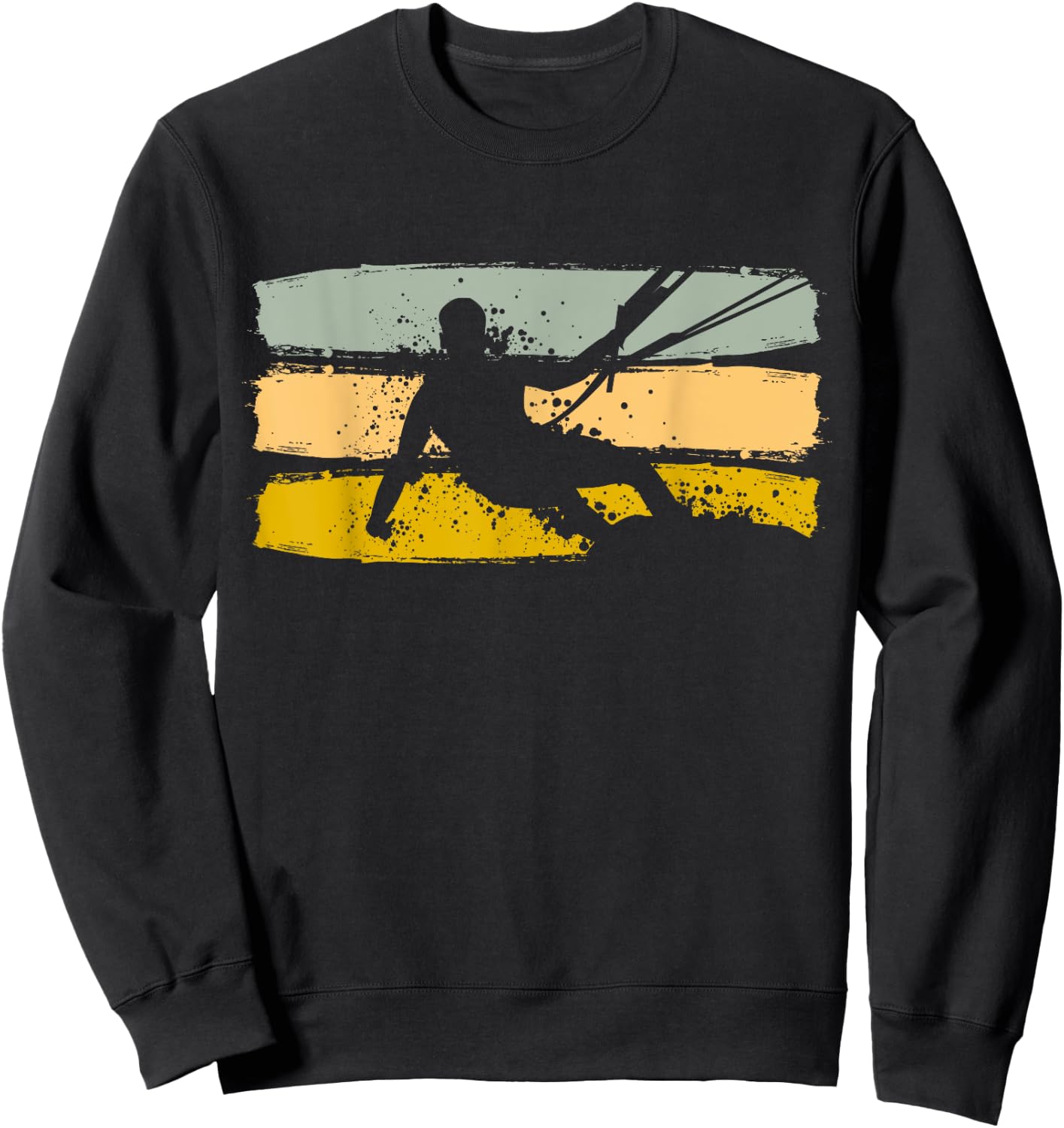 Kiteboarding Kite Board Kitesurfing Sweatshirt - Sweatshirt | Black