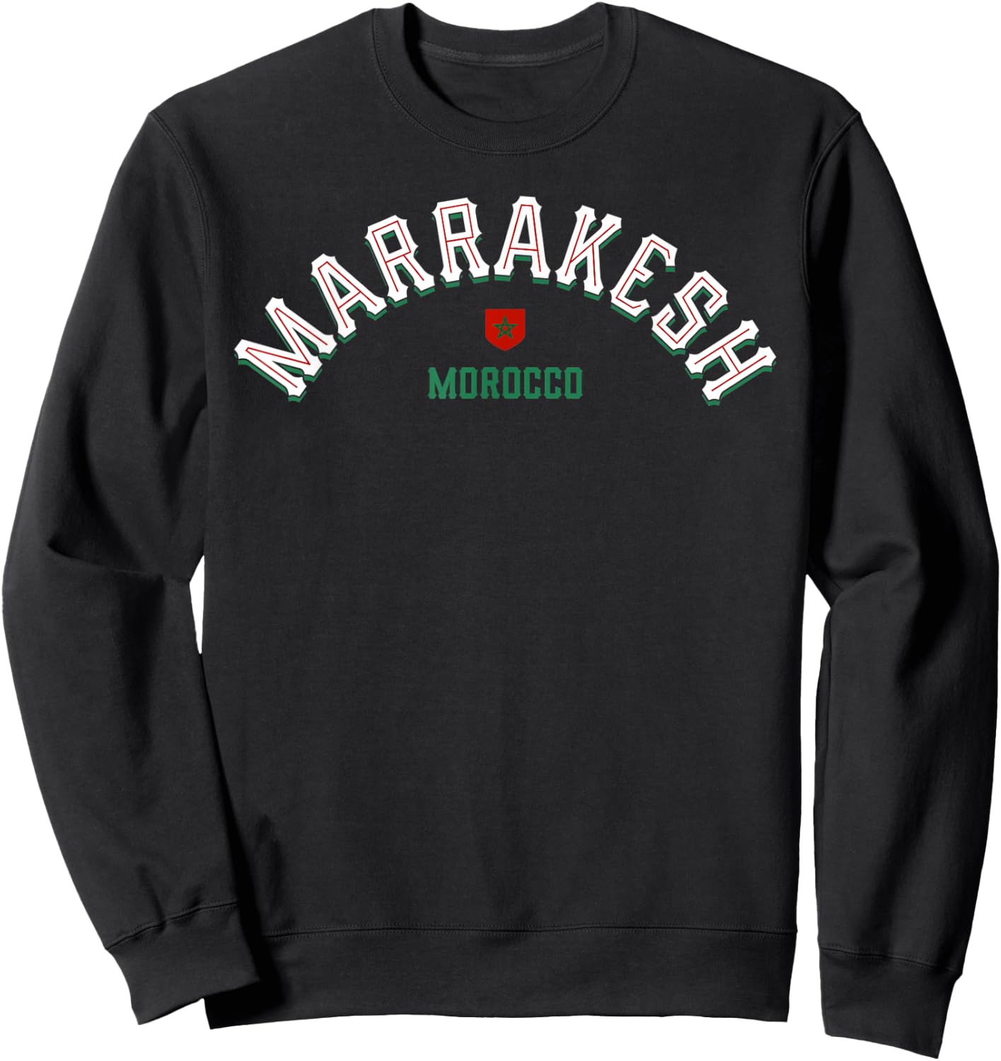 Marrakesh Morocco Travel North Africa Vintage Sweatshirt - Sweatshirt | Black