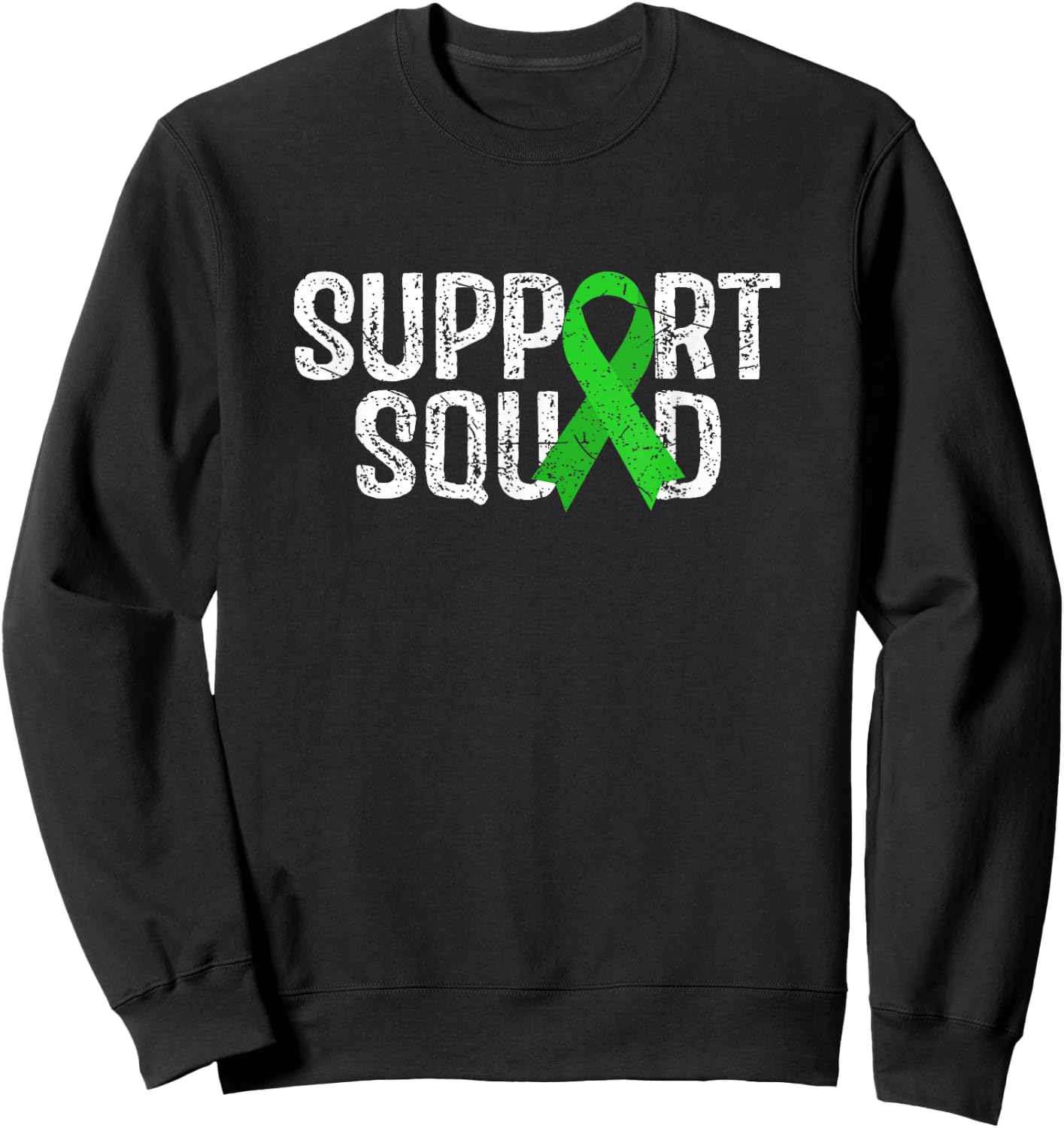 Support Squad Liver Disease Awareness Sweatshirt - Sweatshirt | Black