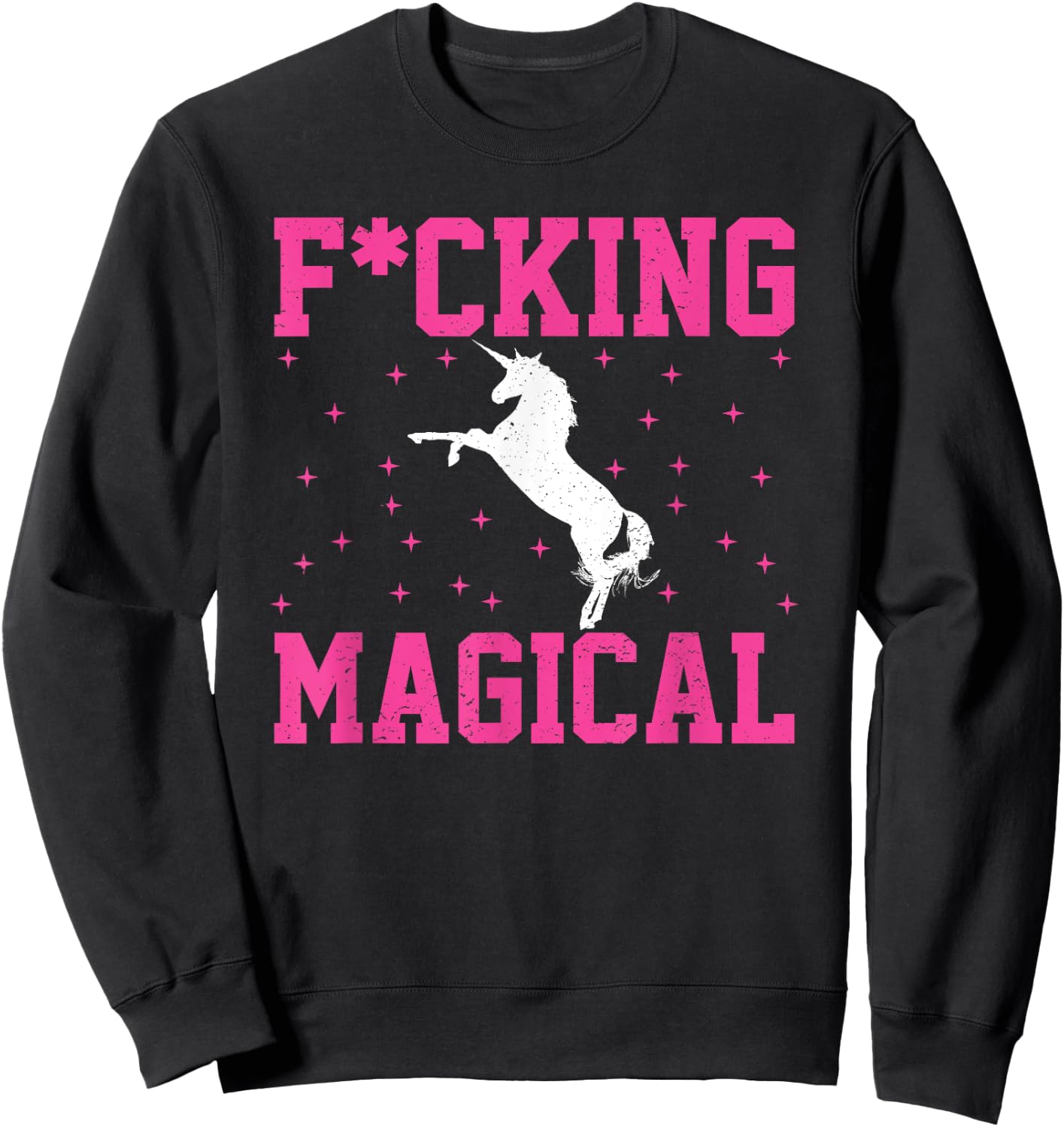 Fucking Magical Fcking As F Fuck Retro Vintage Bday Gift Sweatshirt - Sweatshirt | Black