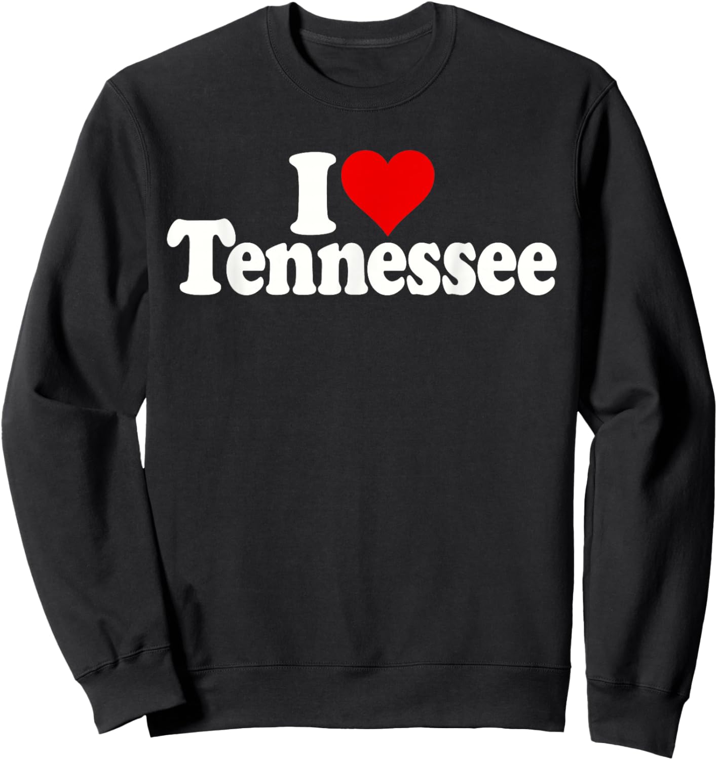 I Love Heart Tennessee Tn Sweatshirt - Sweatshirt | Black