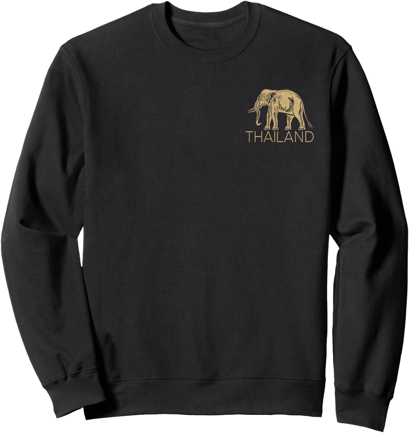 Thailand Elephant Symbol Siam Flag Thai Emblem Sweatshirt - Sweatshirt | Black