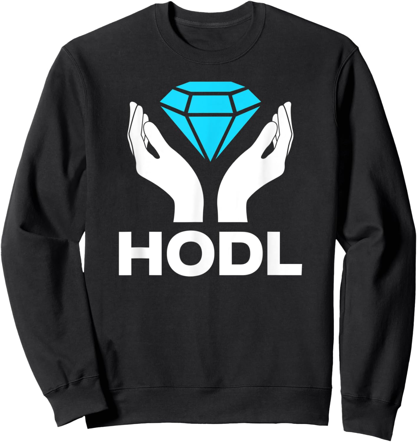 Diamonds Hands HODL - Wall Street Game Stocks Bets Memes Sweatshirt - Sweatshirt | Black