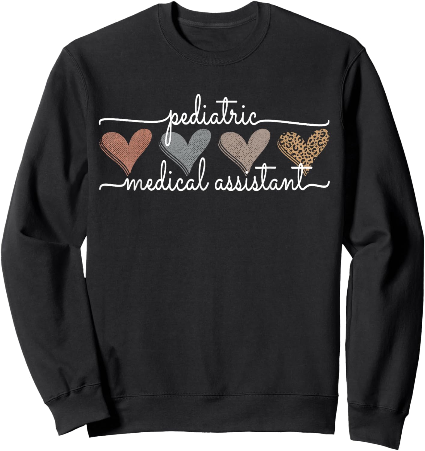 Pediatric Medical Assistant Pediatric MA Oncology Cardiology Sweatshirt - Sweatshirt | Black