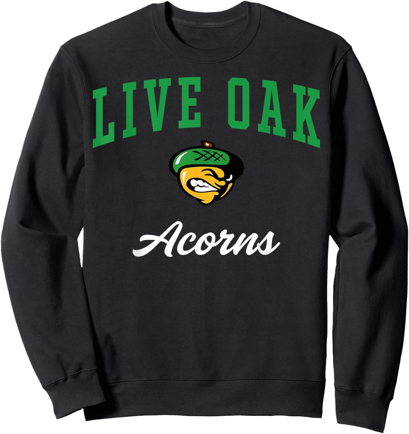 Live Oak High School Acorns C3 Sweatshirt - Sweatshirt | Black