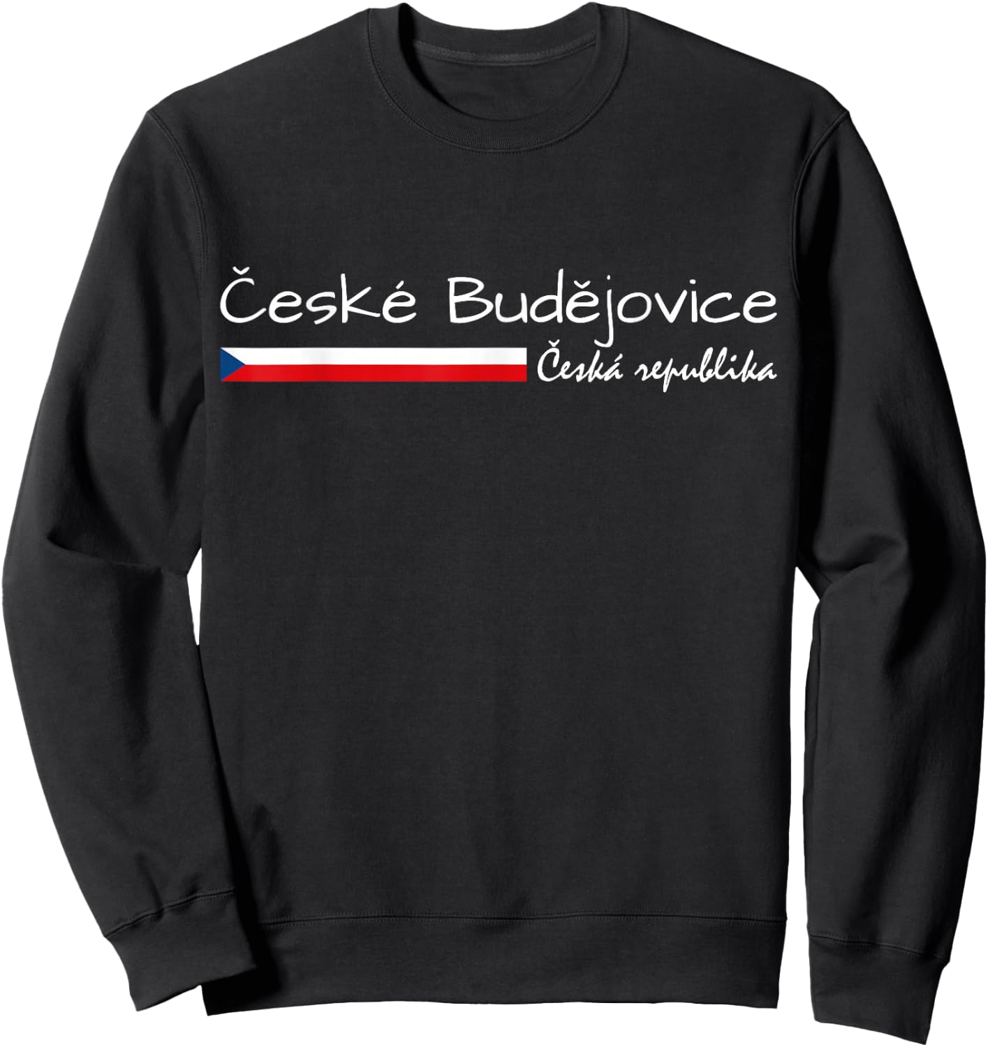 Ceske Budejovice Ceska Republika, Czech Flag, C. Budejovice Sweatshirt - Sweatshirt | Black