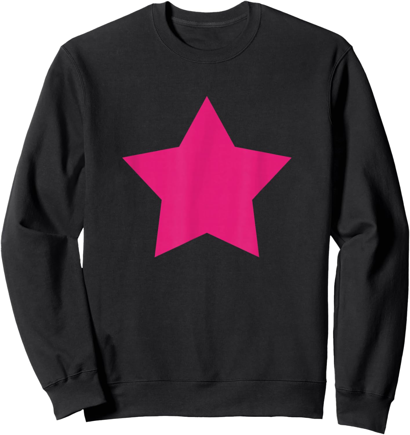 Cute Purple Pink Star Design Sweatshirt - Sweatshirt | Black