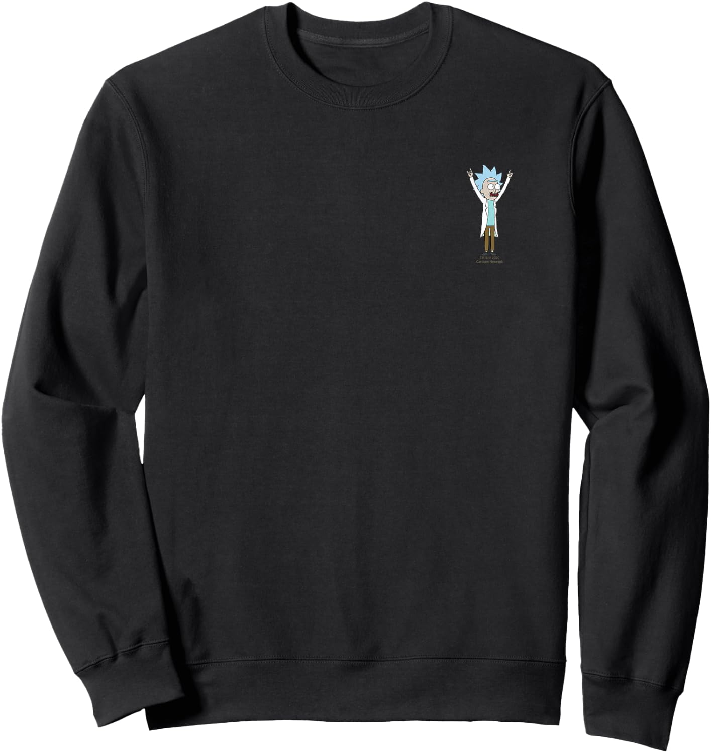 Rick and Morty Tiny Tiny Rick Small Sweatshirt - Sweatshirt | Black