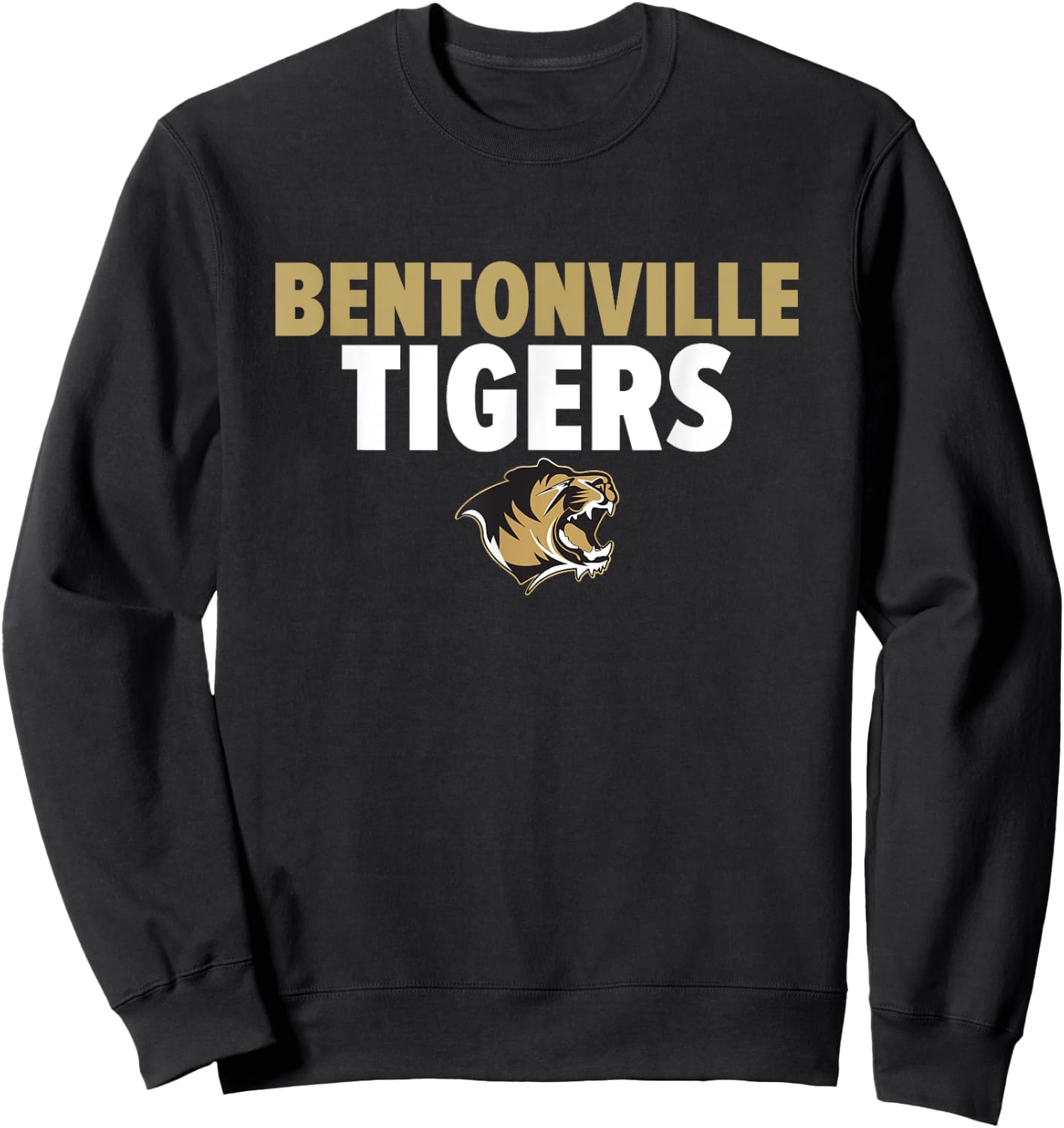 Bentonville Tigers Logo Bold HS Sweatshirt - Sweatshirt | Black