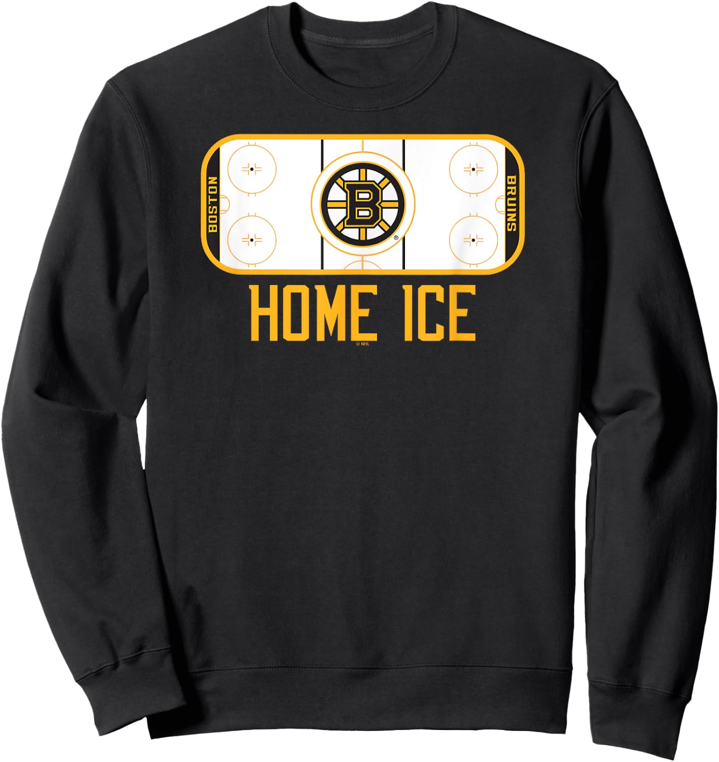 Boston Bruins Home Ice Black Officially Licensed Sweatshirt - Sweatshirt | Black