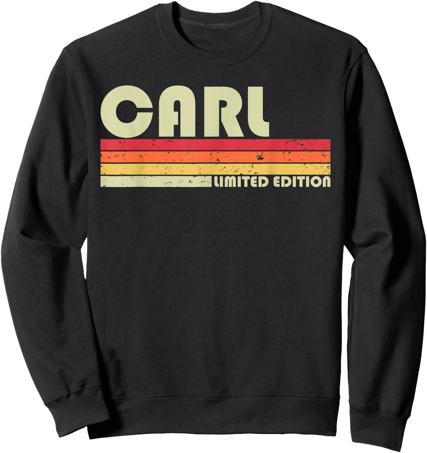 CARL Gift Name Personalized Funny Retro Vintage Birthday Sweatshirt - Sweatshirt | Black