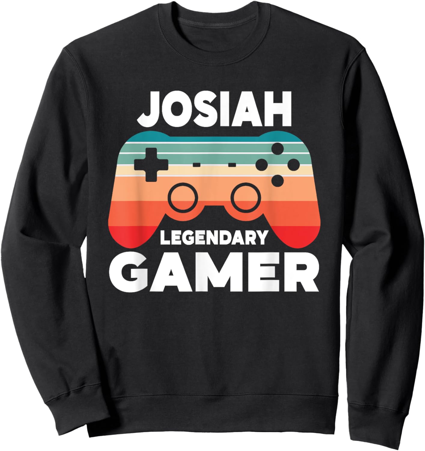 Josiah Legendary Gamer Funny Personalized Josiah Gamer Sweatshirt - Sweatshirt | Black