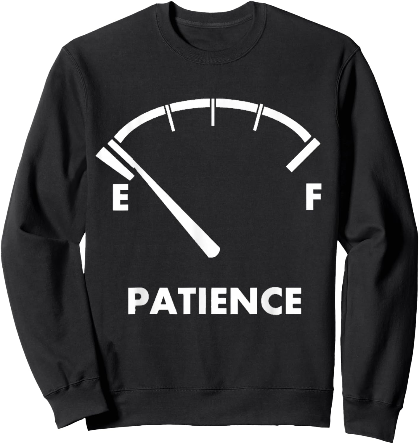 Running Out Of Patience Sweatshirt - Sweatshirt | Black