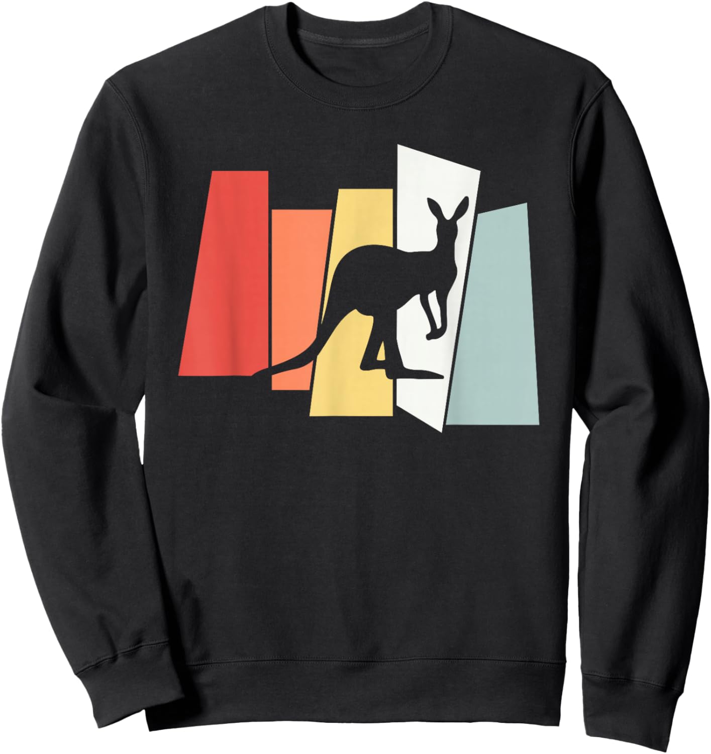 Funny Kangaroo Australian Animals Kangaroo Sweatshirt - Sweatshirt | Black