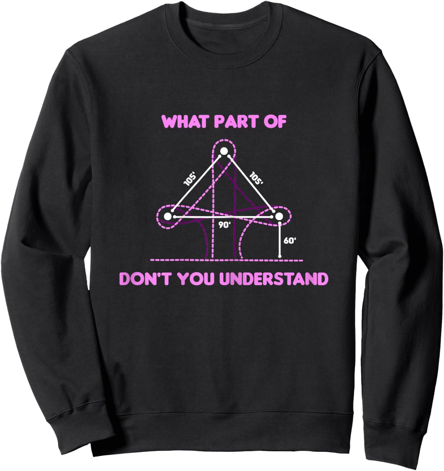 Barrel Racing Horse Riding - What Part Don't You Understand? Sweatshirt - Sweatshirt | Black