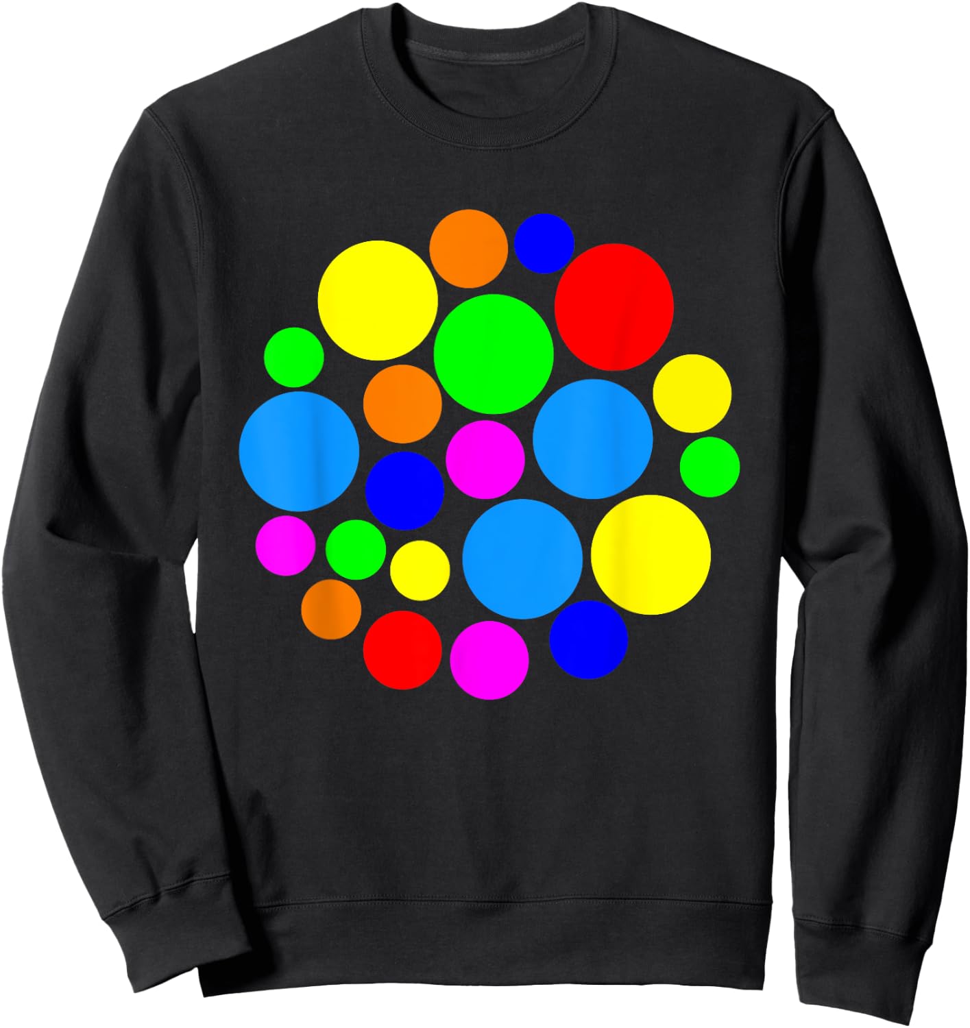 Rainbow Polka Dot International Dot Day Kids Teachers Sweatshirt - Sweatshirt | Black