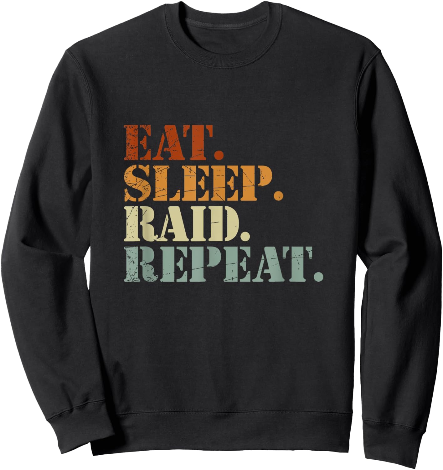 Funny Video Gamer Raid Gift Sports Gaming Sweatshirt - Sweatshirt | Black