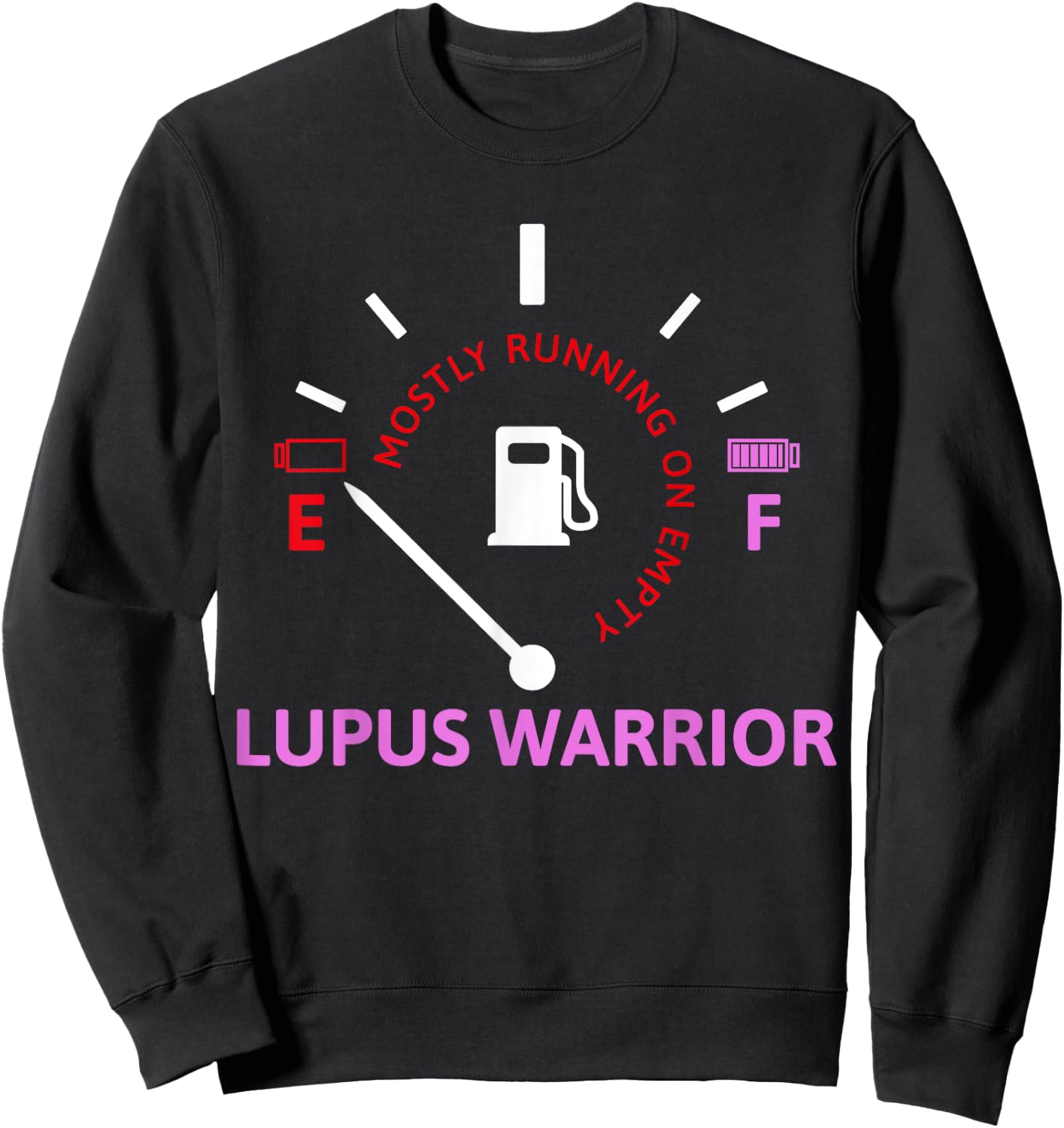 Mostly Running On Empty Lupus Warrior Sweatshirt - Sweatshirt | Black