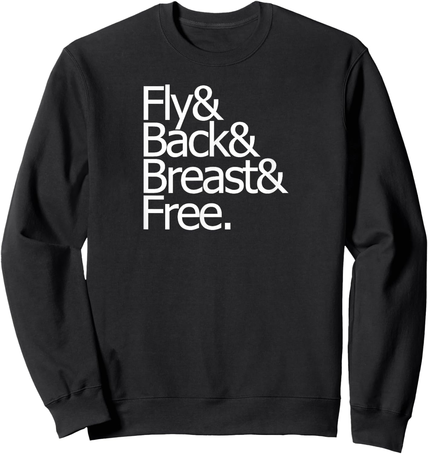 Team IM individual medley fly back breast free swim logo Sweatshirt - Sweatshirt | Black