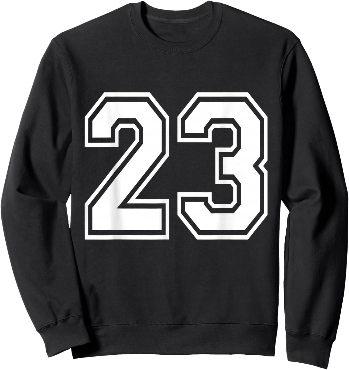 Number 23 Varsity Sports Team Jersey 23rd Birthday 23 Years Sweatshirt - Sweatshirt | Black