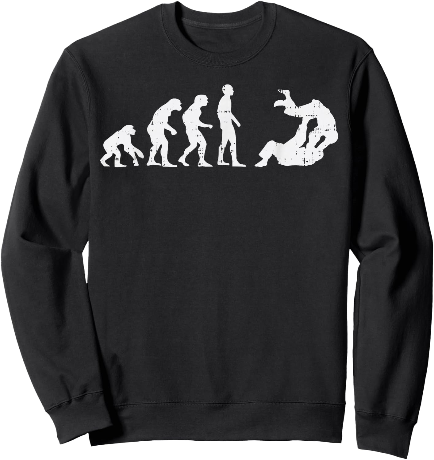 Brazilian Jiu Jitsu Judo Evolution Funny Martial Arts Gift Sweatshirt - Sweatshirt | Black