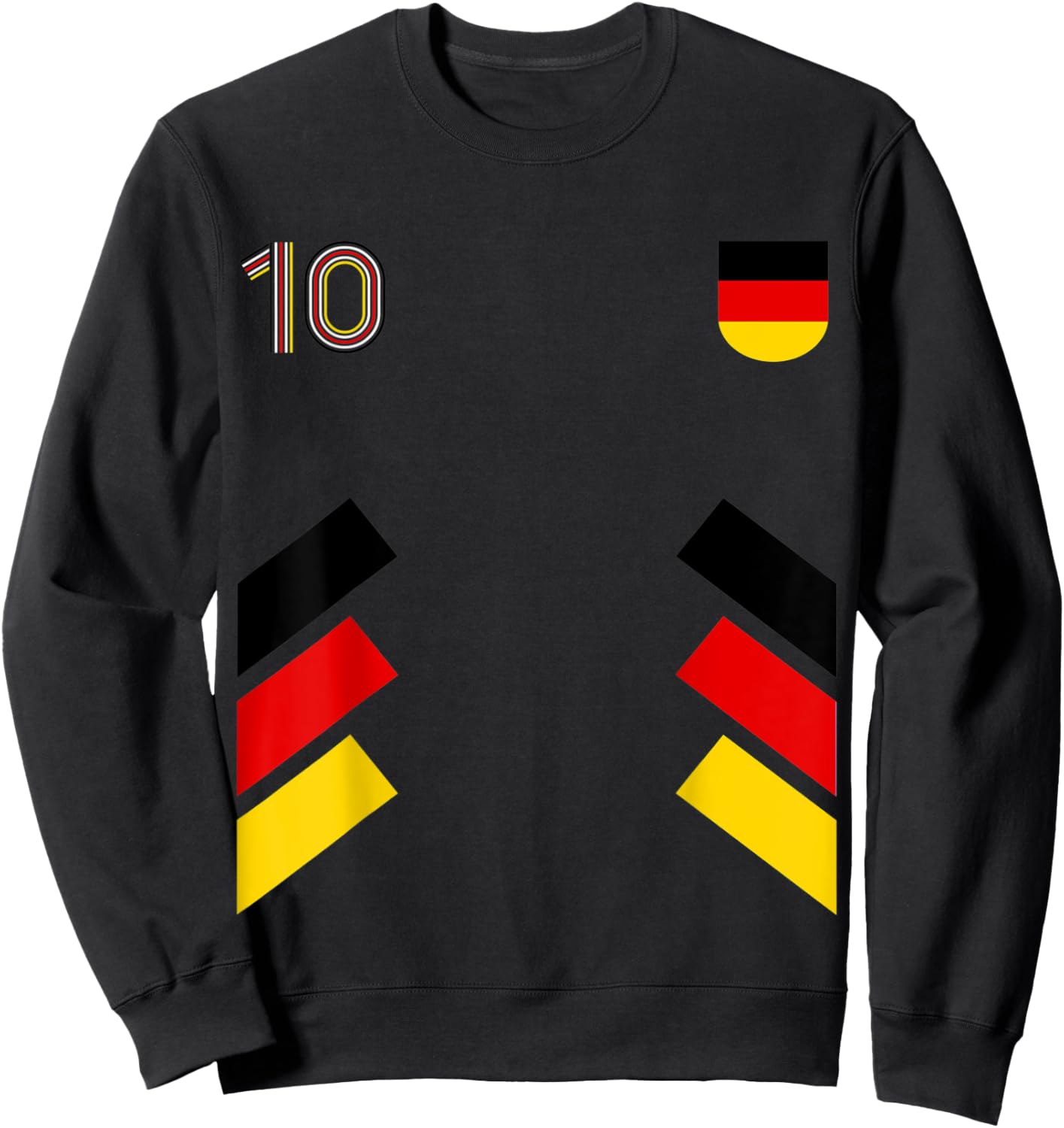 Retro10 Germany Football Germany Soccer Germany Flag Sweatshirt - Sweatshirt | Black
