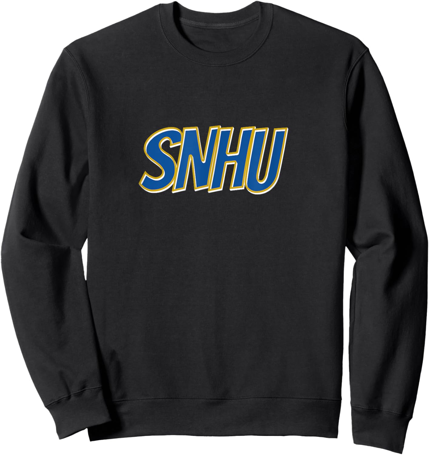 SNHU Arch Vintage Retro College Athletic Sports Sweatshirt - Sweatshirt | Black