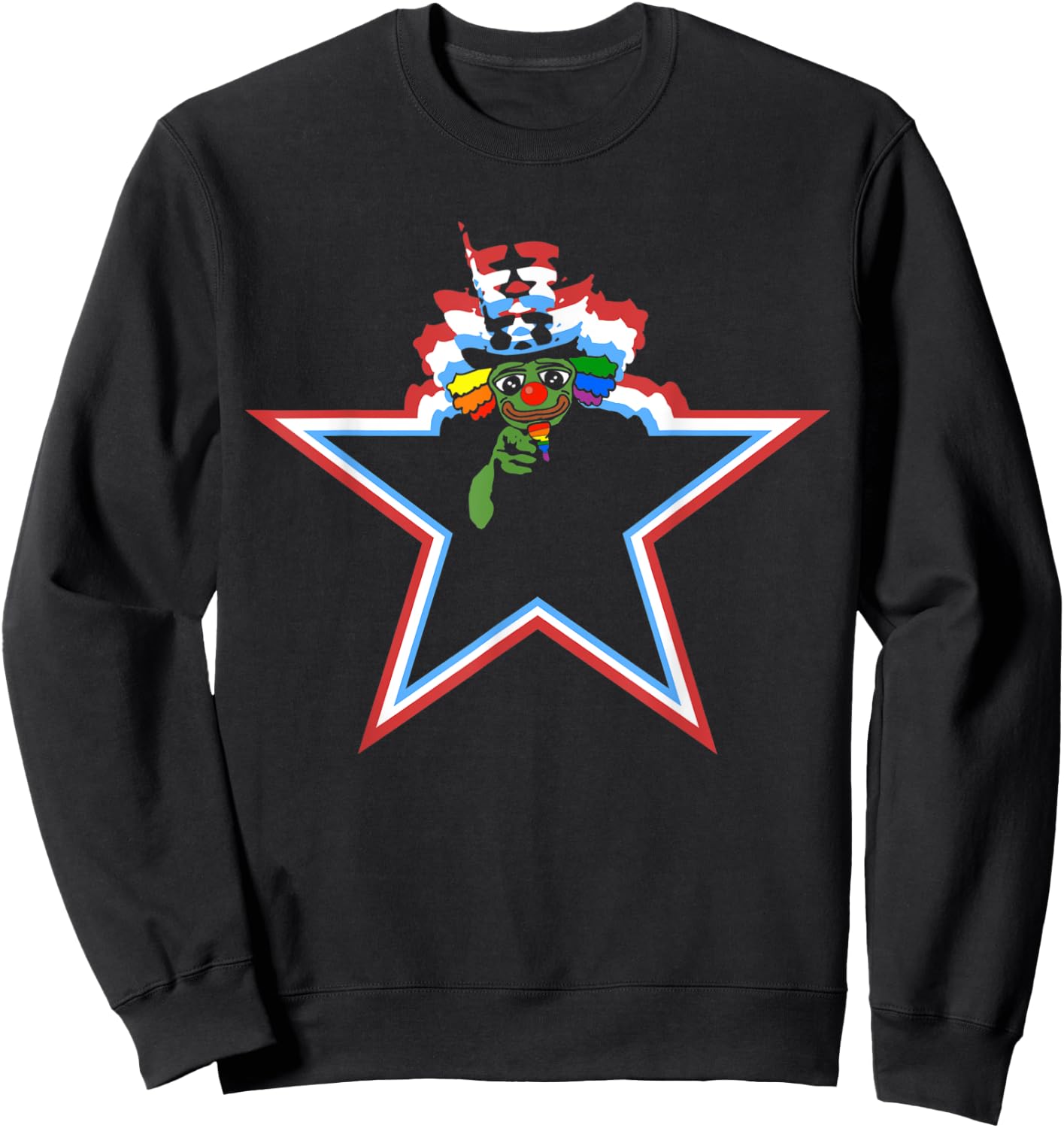 World War Clown Uncle Honkler Sweatshirt - Sweatshirt | Black