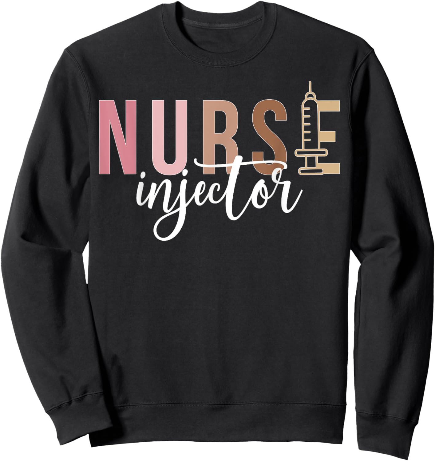 Boho Nurse Injector Aesthetic Nurse Injector Sweatshirt - Sweatshirt | Black