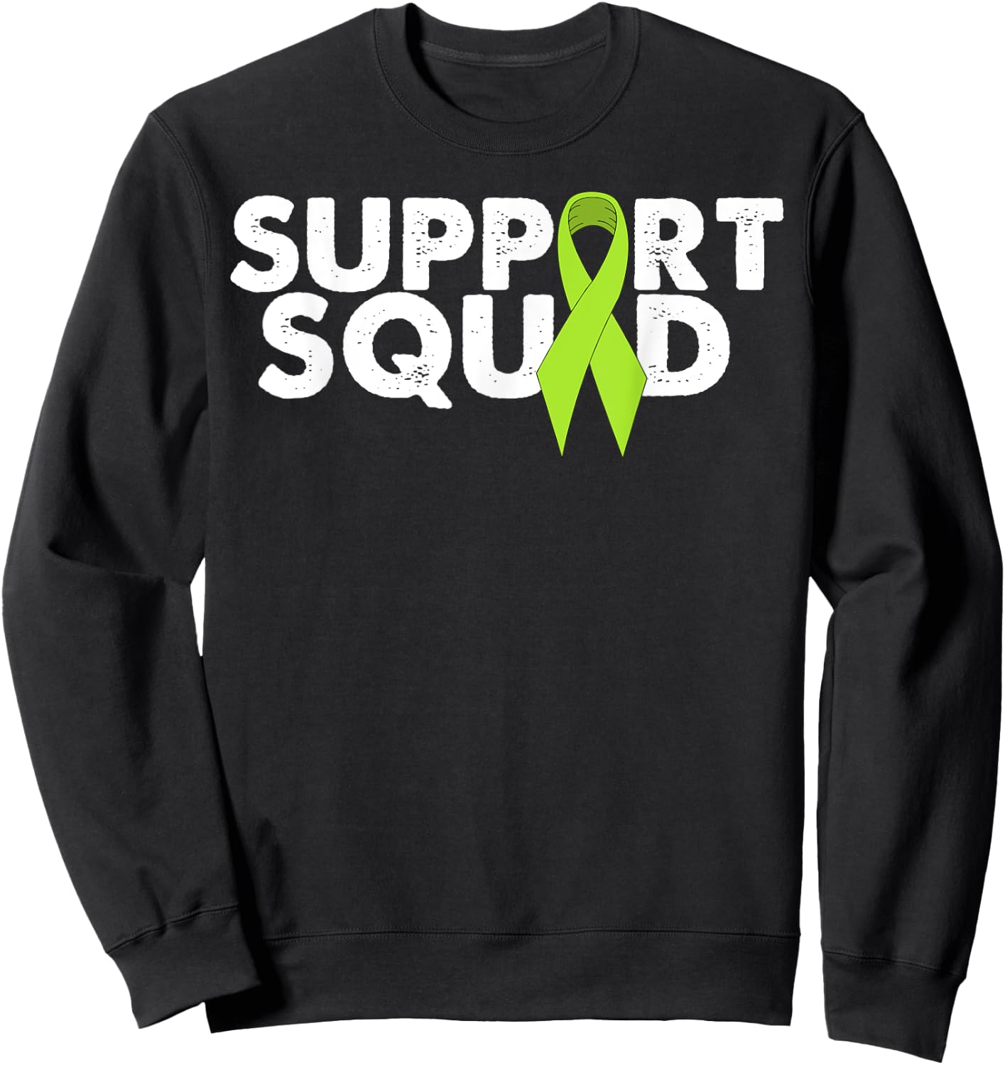Lymphoma Awareness Support Squad Sweatshirt - Sweatshirt | Black