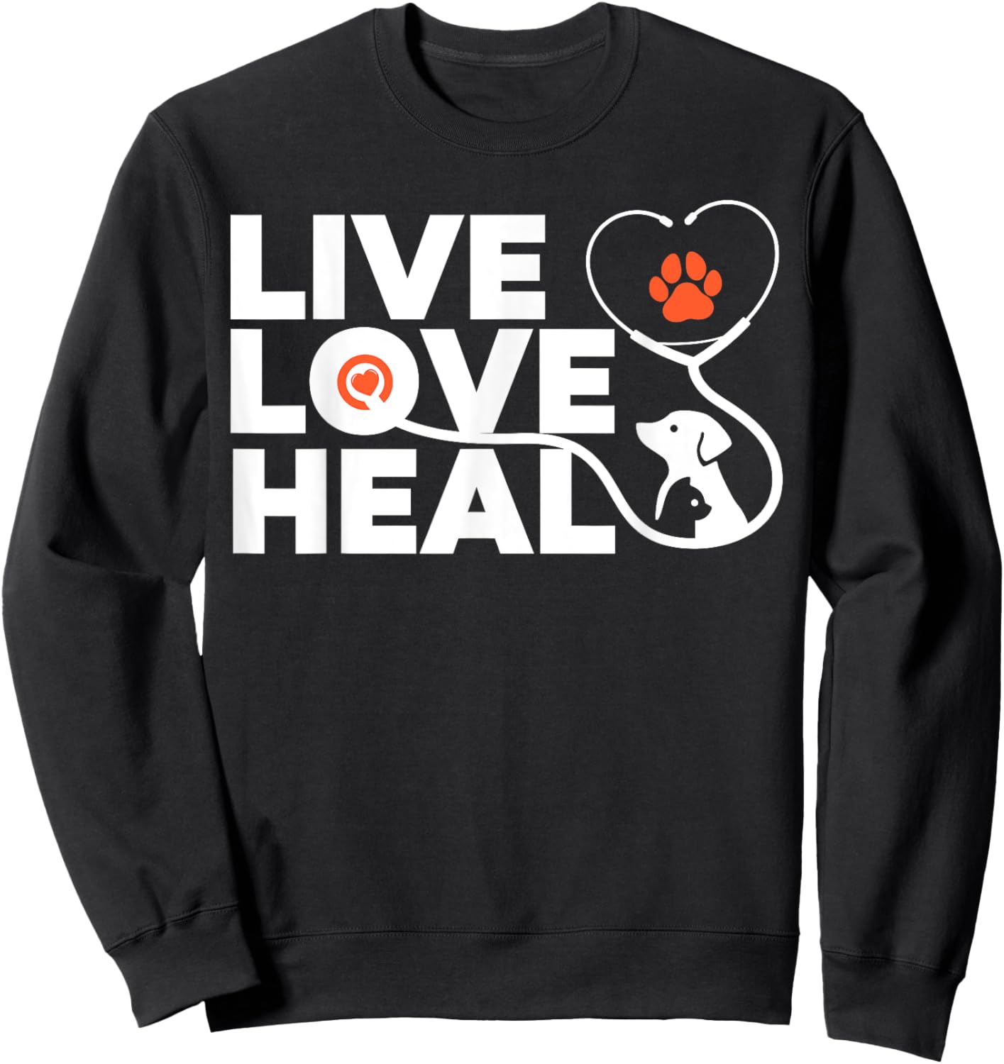 Funny Veterinarian Design Women Kids Veterinary Vet Sweatshirt - Sweatshirt | Black