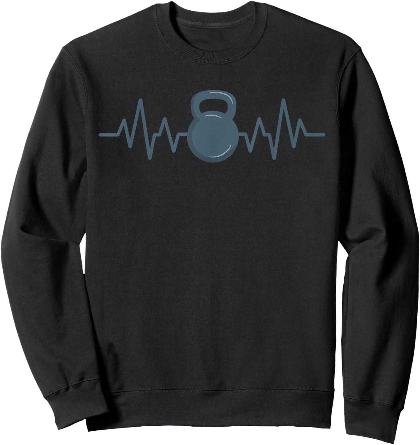 Kettlebell Workout Fitness Training Kettlebell Sweatshirt - Sweatshirt | Black