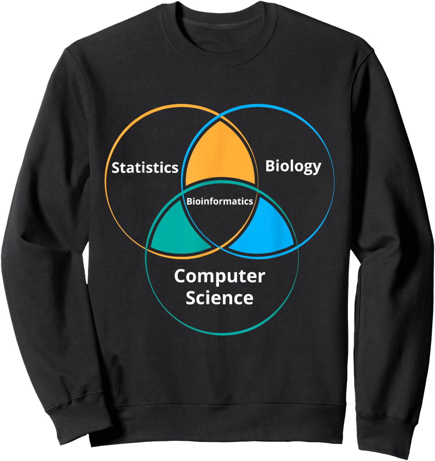 Funny Bioinformatics Biology Science Teacher Gift | Men Women Sweatshirt - Sweatshirt | Black