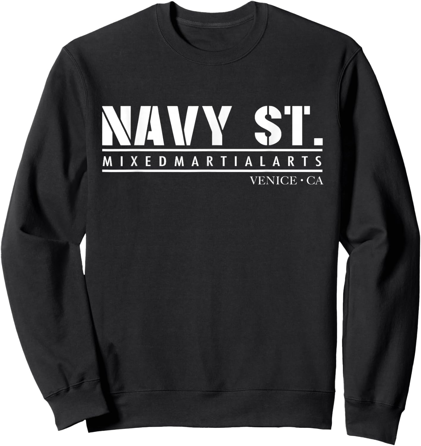 Navy Street MMA Mixed Martial Arts Official Fighting Sweatshirt - Sweatshirt | Black