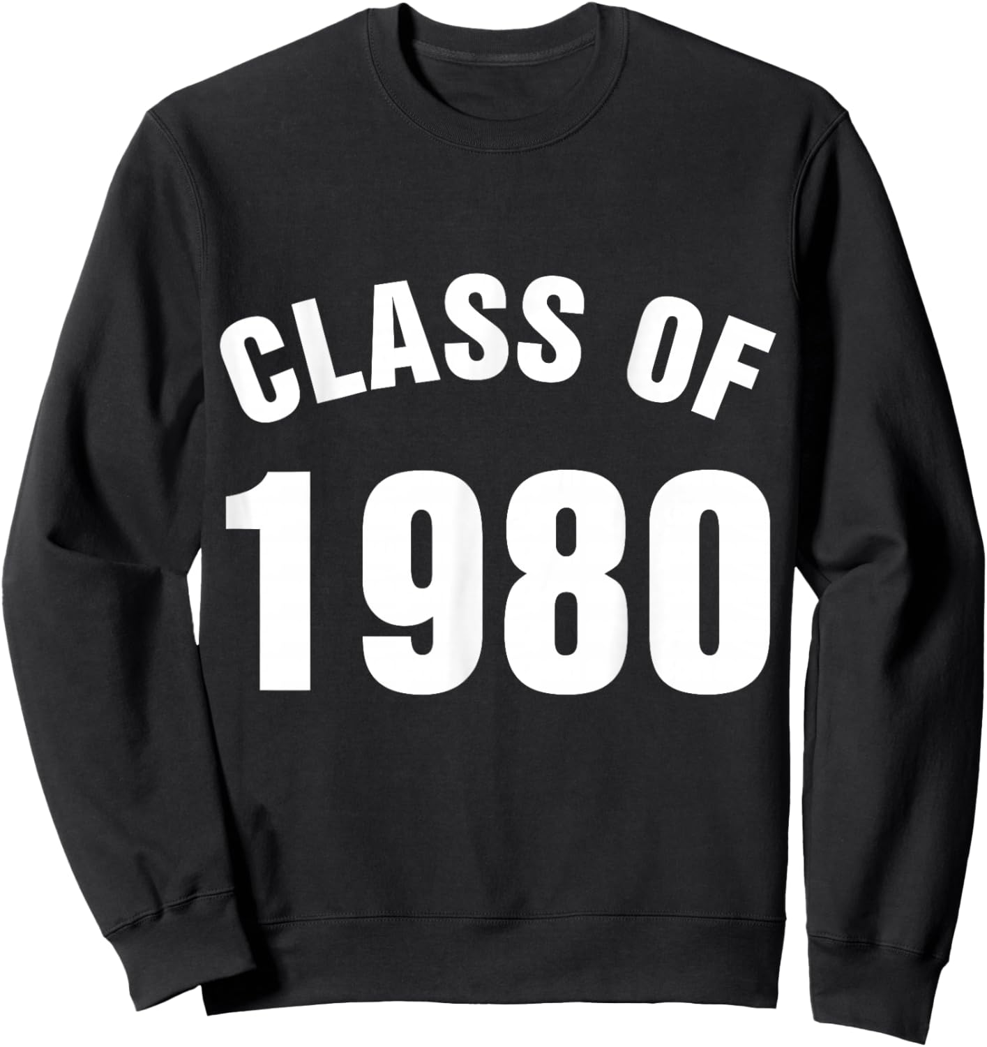 Class of 1980 Senior Graduation School Sweatshirt - Sweatshirt | Black
