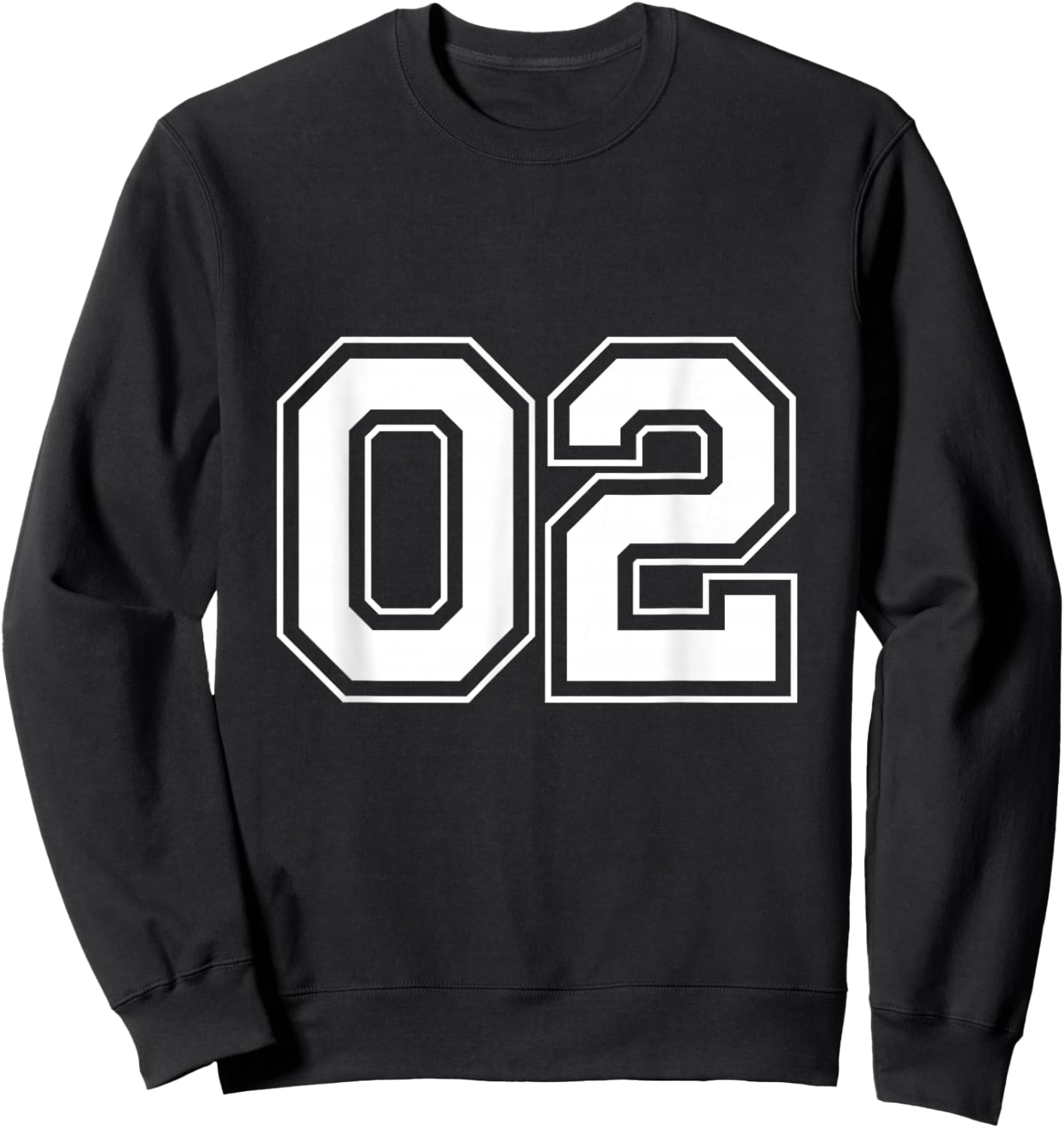 Number 02 Sweatshirt - Sweatshirt | Black