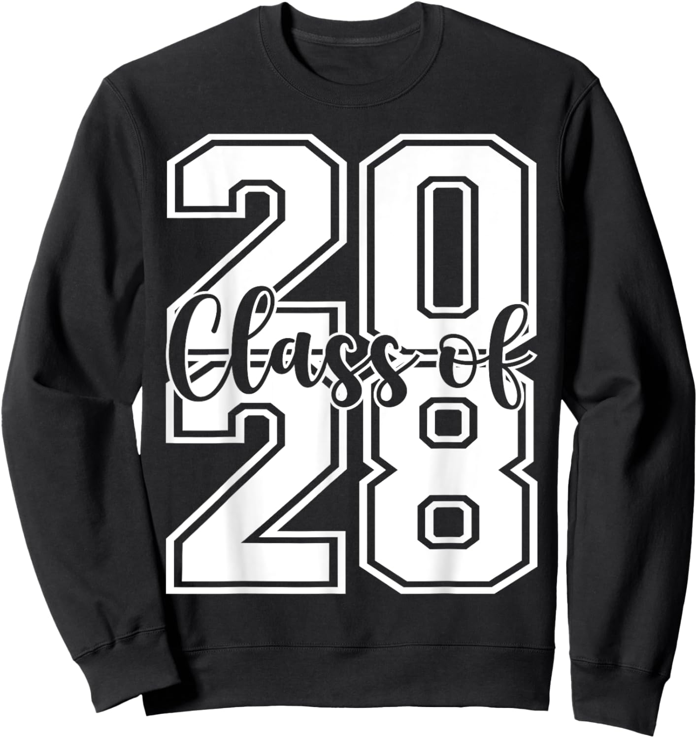 Class Of 2028 Growing Up graduate for Senior 2028 Graduation Sweatshirt - Sweatshirt | Black