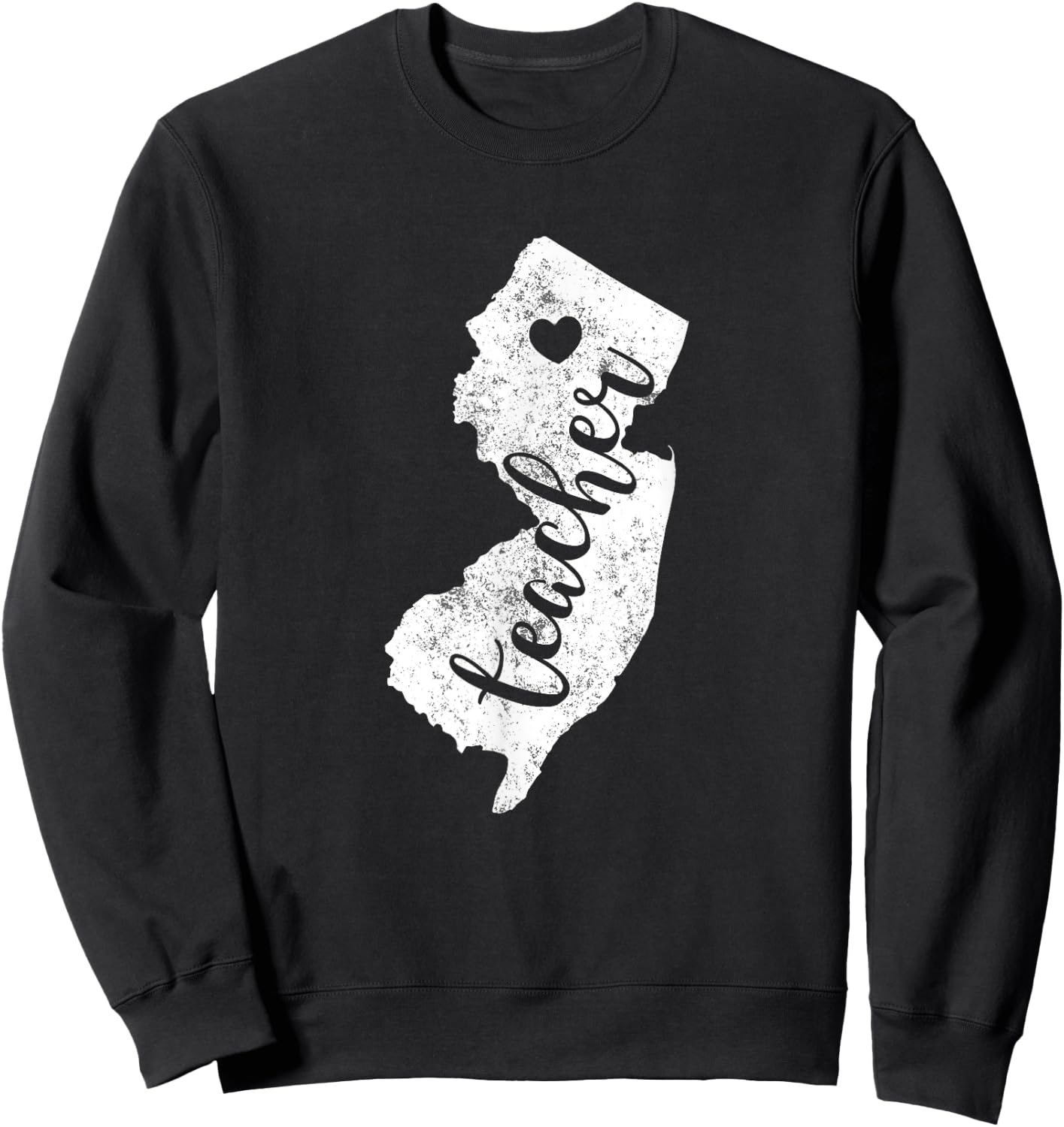Teacher Red For Ed New Jersey Public Education Men Women Kids Sweatshirt - Sweatshirt | Black